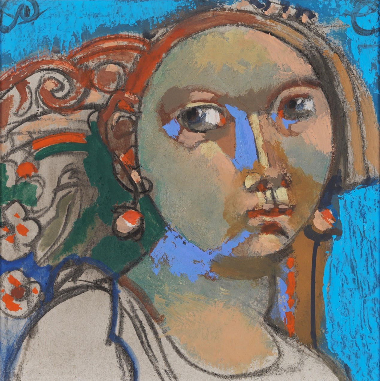 <h2>时髦女郎</h2><p>作者：皮埃尔·卡隆（法国）</p><p>创作年代：2009年</p><p>规格：16cm×16cm</p><p>品类：油画</p>